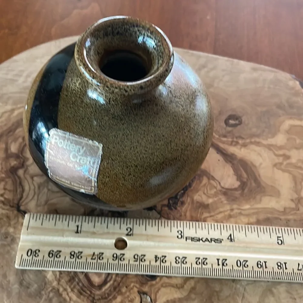 Mid Century Pottery Craft Stoneware Bud Vase